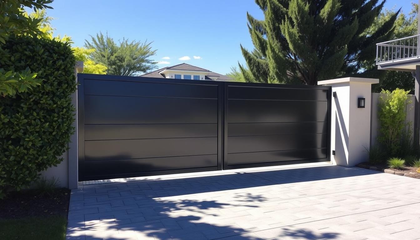 electric metal driveway gates